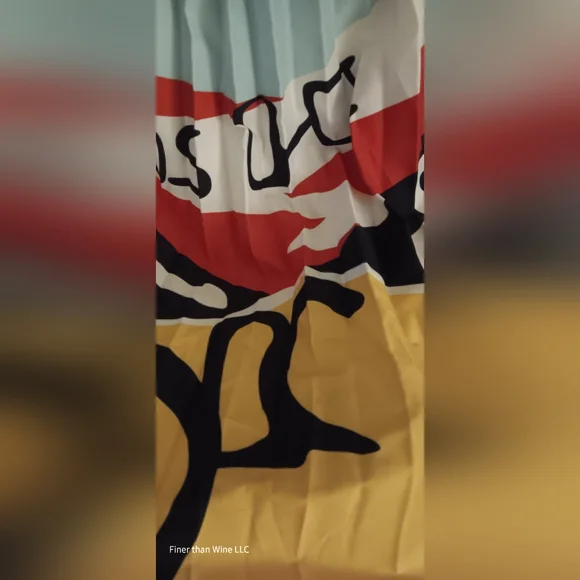 New Plus Size Colorful Graphic Statement Pleated Mini Skirt Women's Size 3X NWOT - Picture 3 of 3